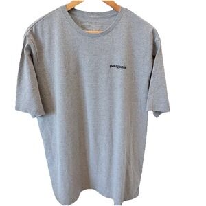 Patagonia Shirt Mens Large Gray Classic Logo Graphic Tee
